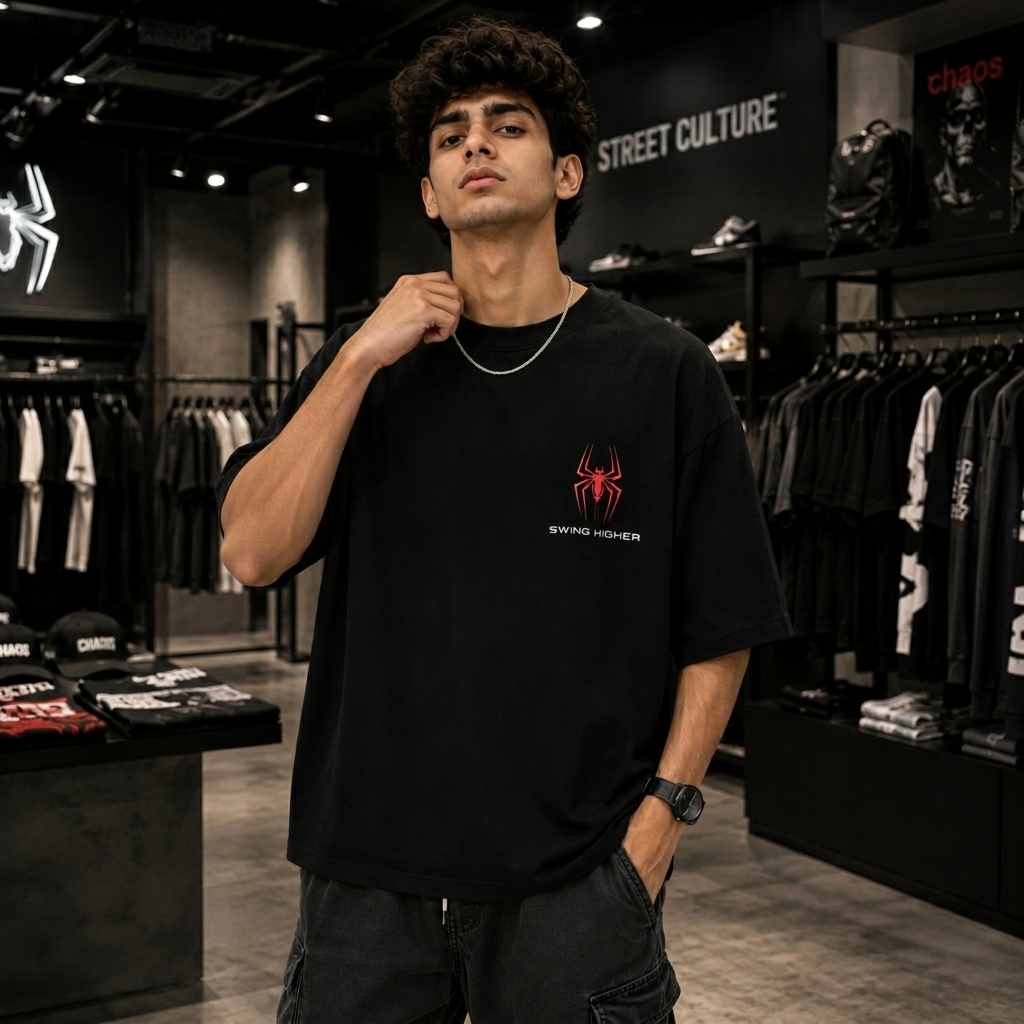 Spider Higher Oversized T-Shirt